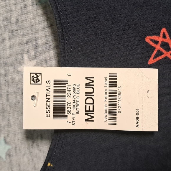 Karen Scott Short Sleeve Star Power Top Medium - Picture 5 of 7